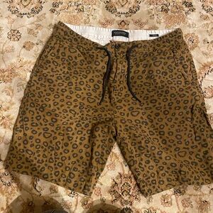 Scotch & Soda Tan Leopard Print Shorts
